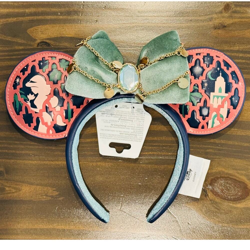 Disney Parks 2026 EPCOT Morocco Princess Jasmine Aladdin Ears Headband NWT